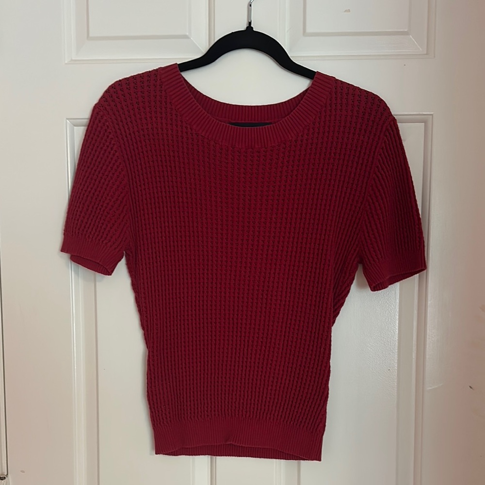 Collectif Elegant Red Knit Women's Top